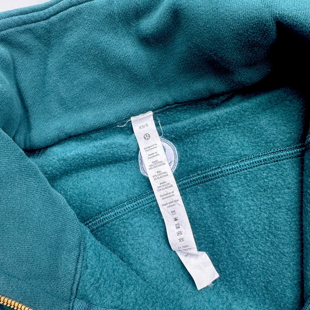 Lululemon Athletica Scuba Oversized Funnel Neck Half Zip - Picture 2 of 5